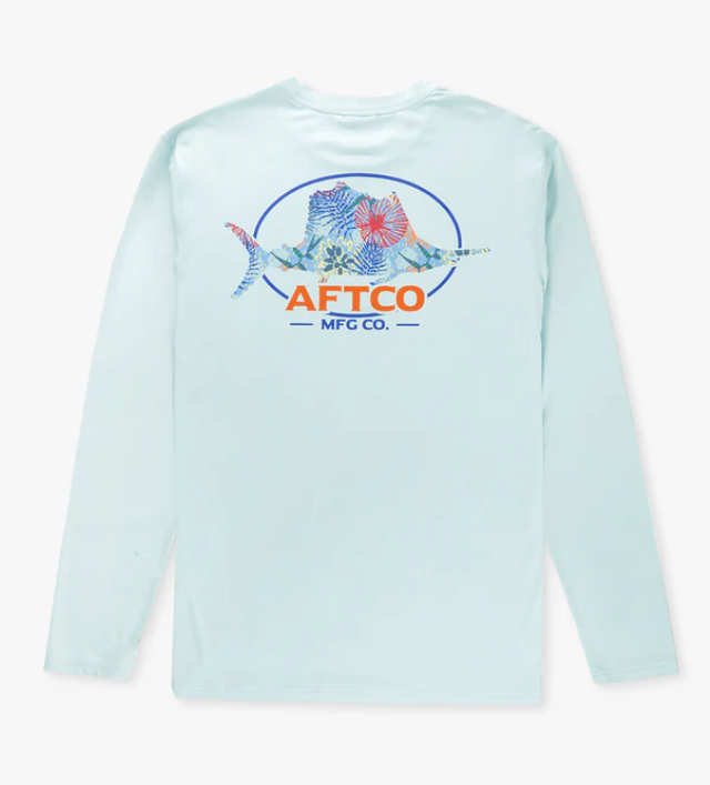 Aftco Men's Summertime L/S Performance Shirt