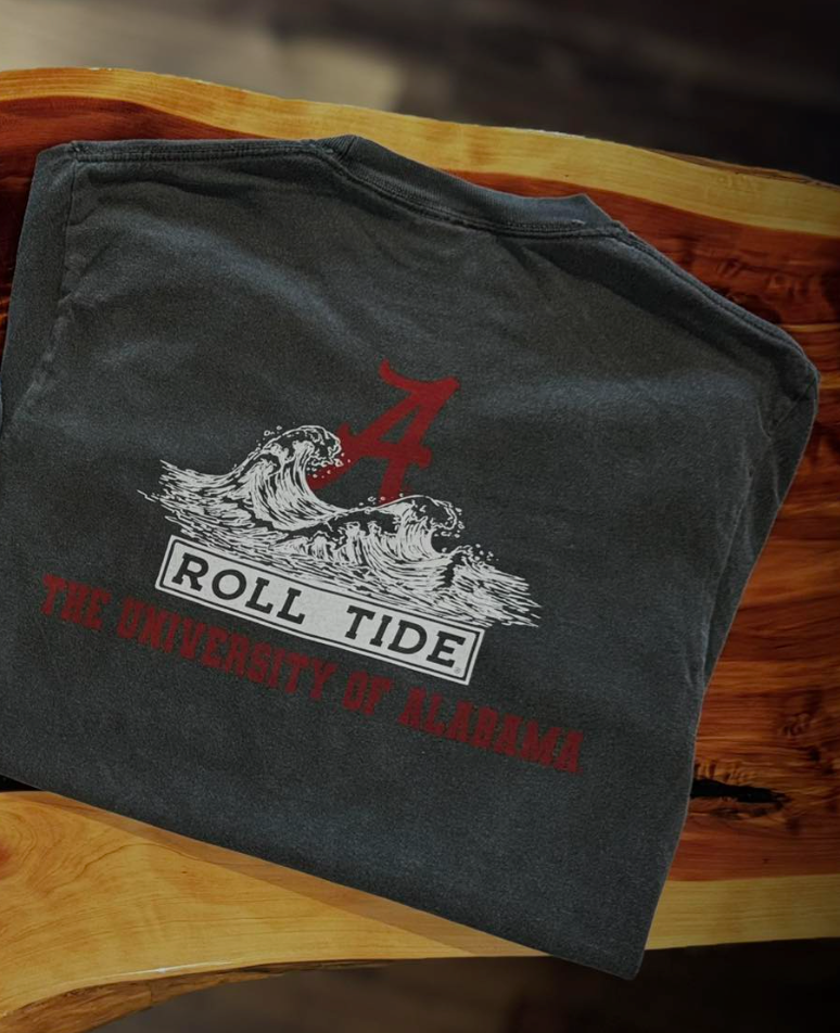 Speckle Bellies Roll Tide Waves S/S TEE Shirt