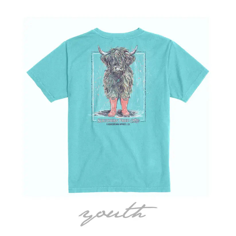 Southern Fried Cotton Youth Girls Getting Caught in the Rain S/S TEE Shirt