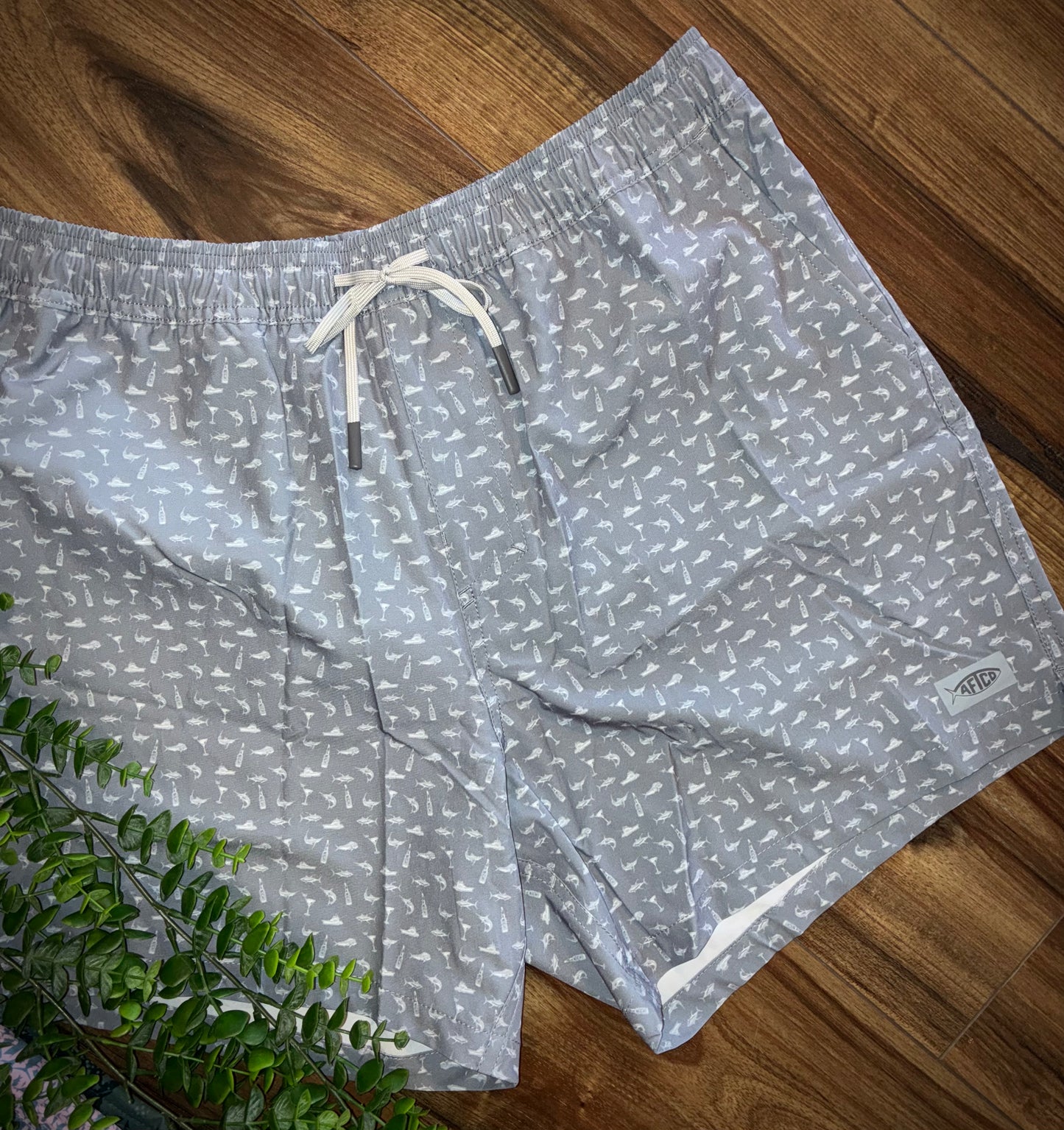Aftco Men's Strike Short Printed Swim Trunk