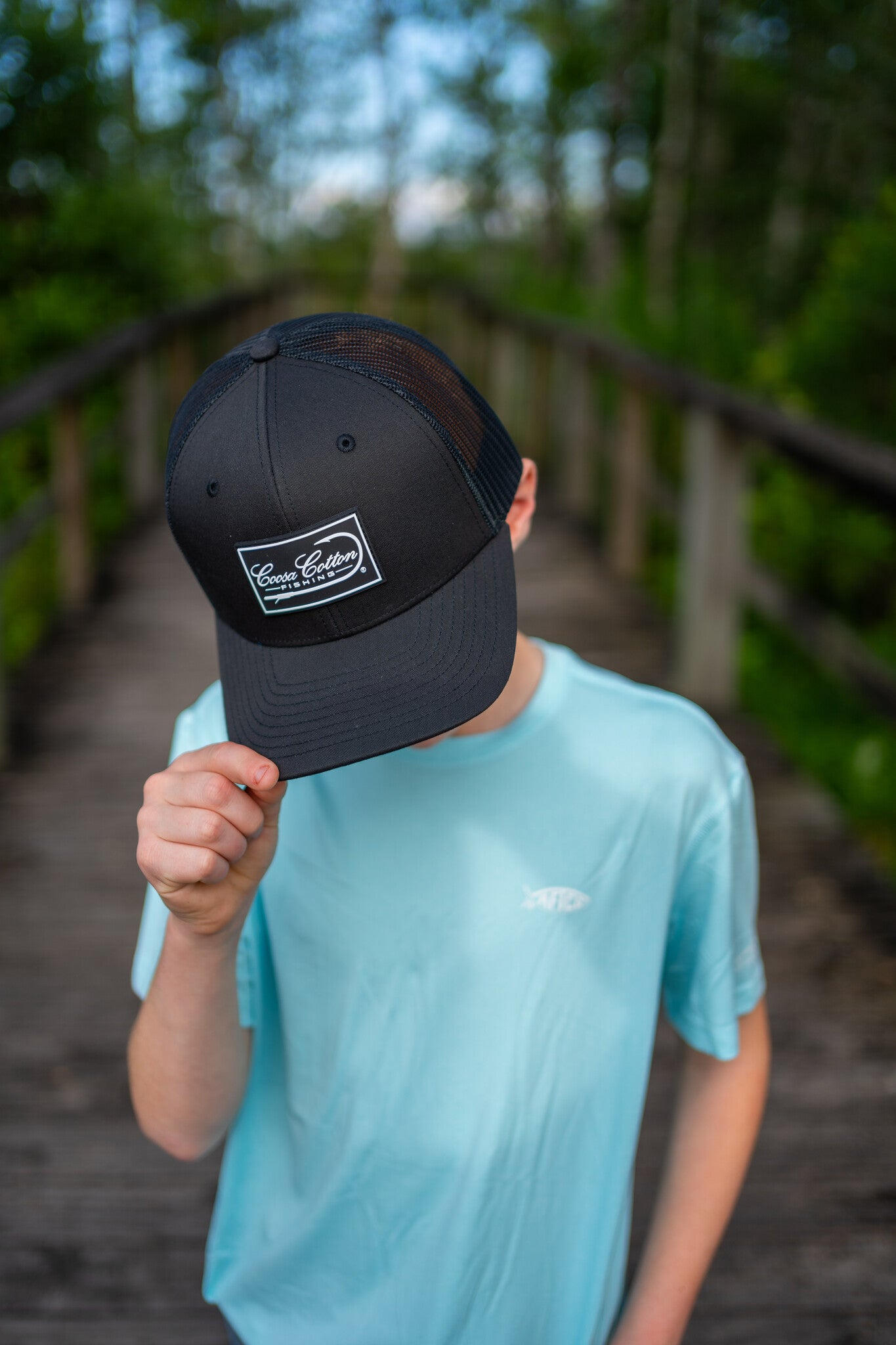 Coosa Cotton Youth Rubber Patch Snapback Hat