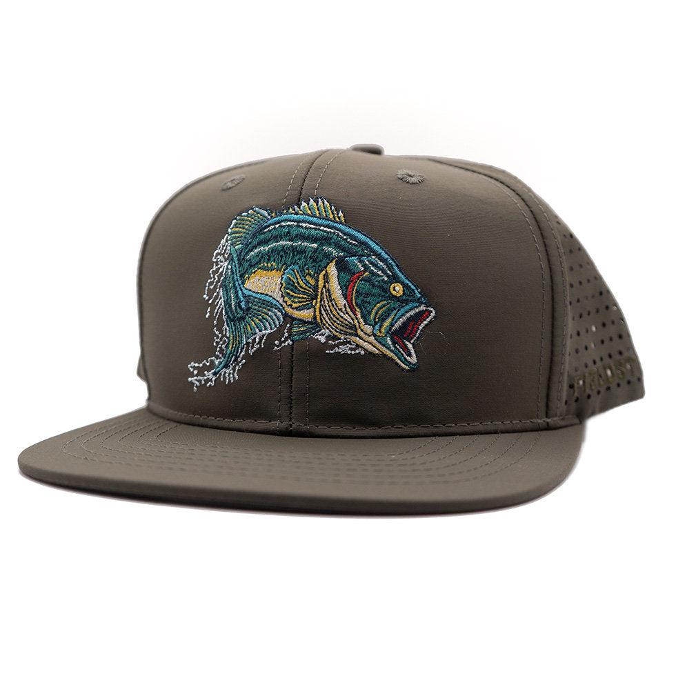 Fieldstone Outdoors Black Bass 7 Panel Snapback Hat