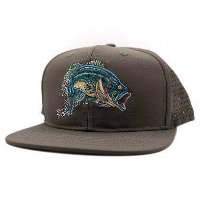 Fieldstone Outdoors Black Bass 7 Panel Snapback Hat