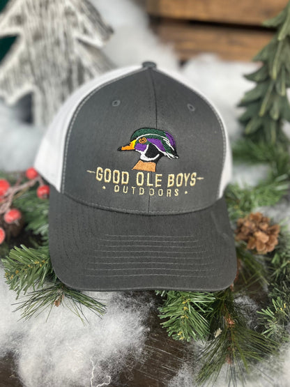 Good OLE Boy Outdoors Wood Duck Head Embroidered Snapback Hat