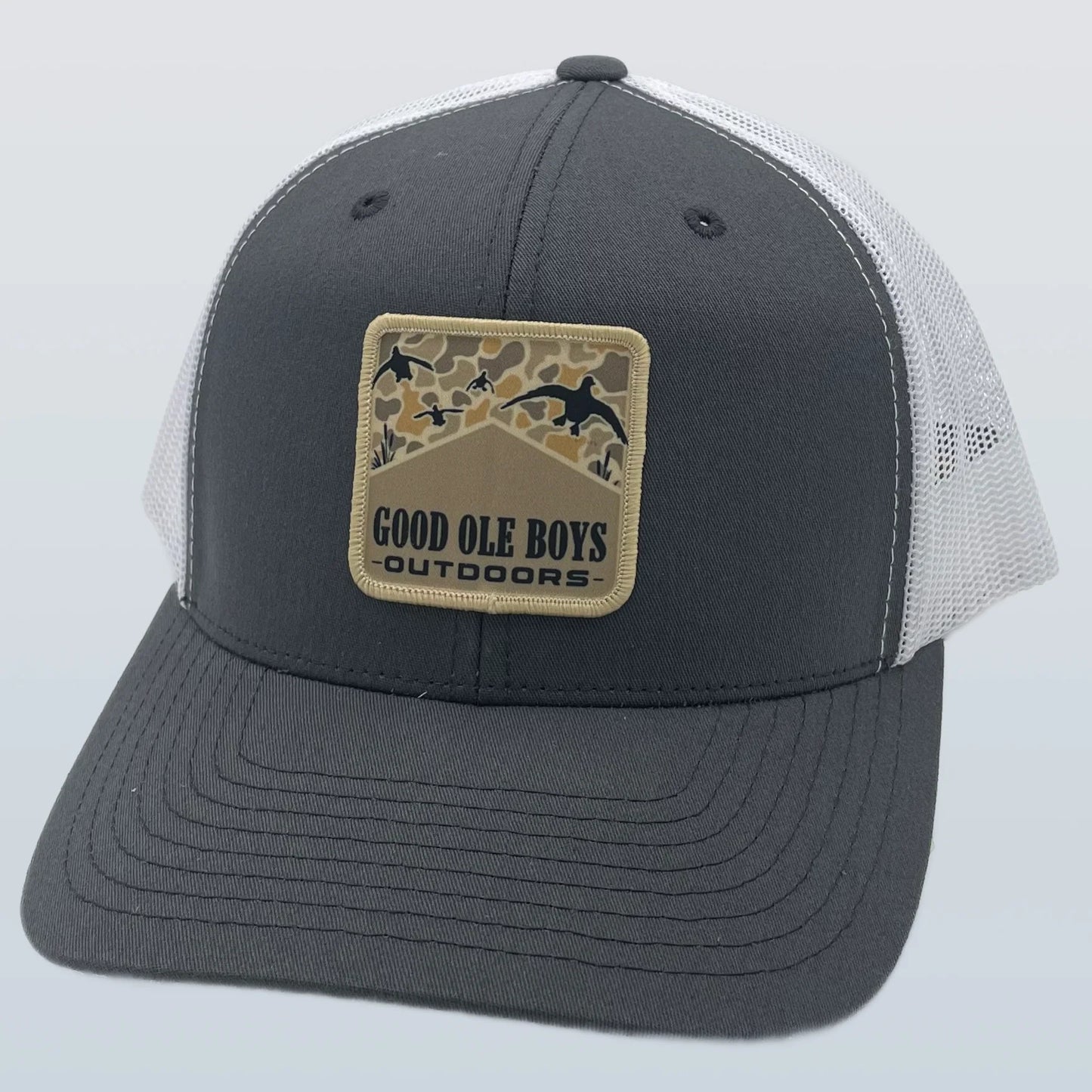 Fully Flocked Mallards Marlboro Woven Logo Patch Snapback Hat