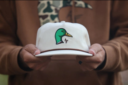 American Fetcher Mallard Duck Head Rope Snapback Hat