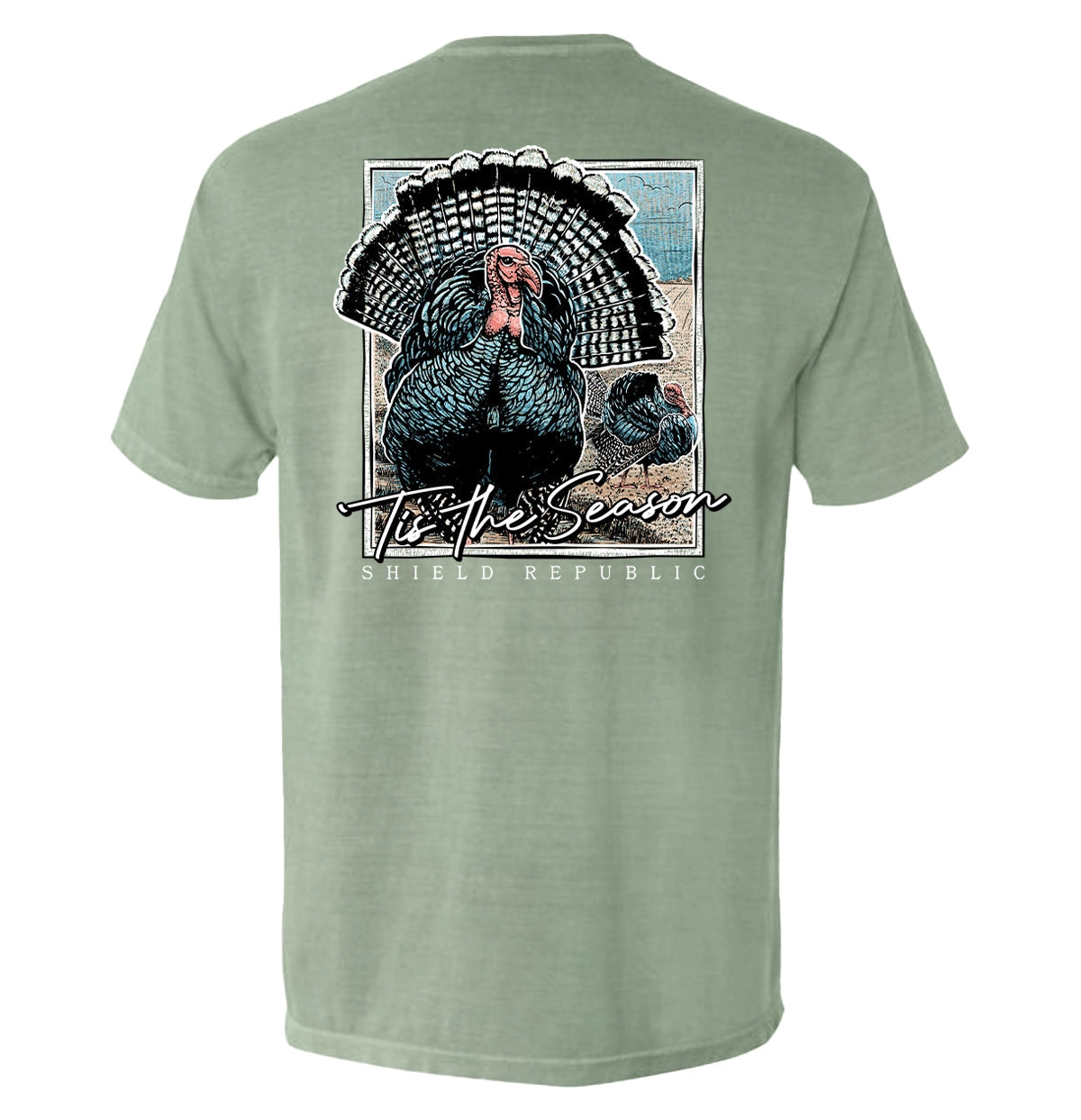 Shield Republic Tis the Season Turkey S/S Pocket TEE Shirt