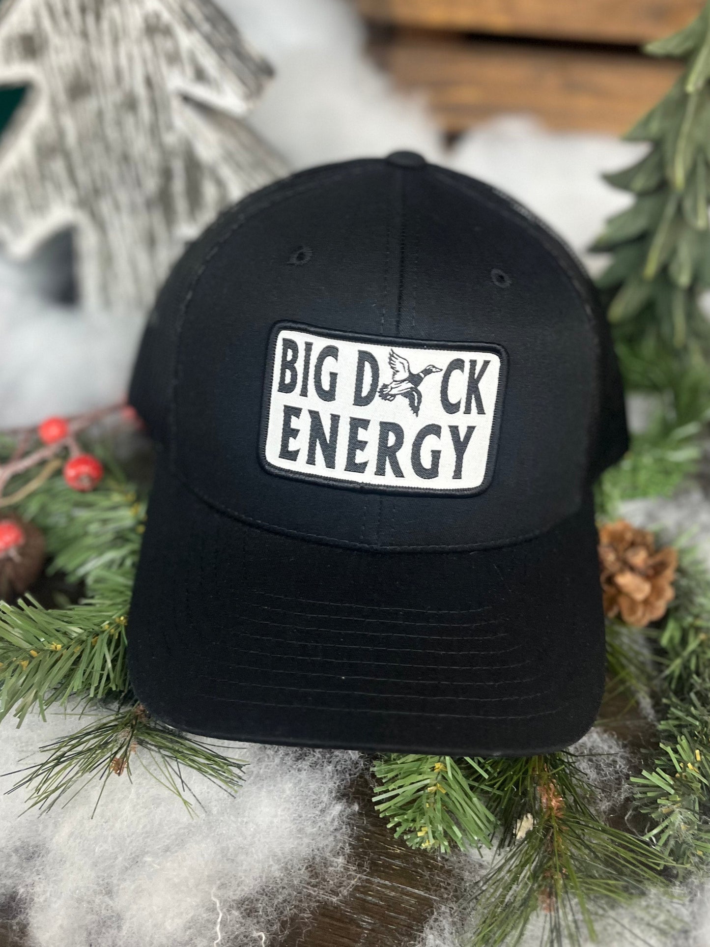 Low Country Comfort Big Duck Energy Green Patch Snapback Hat