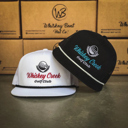 Whiskey Bent Hat Co. Whiskey Creek Golf Club Rope Snapback Hat
