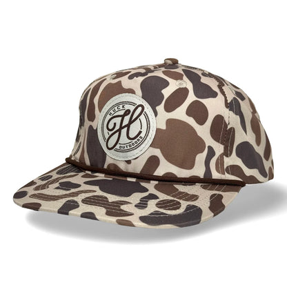 Huck Outdoors X Lost Embroidered Logo Patch Rope Snapback Hat