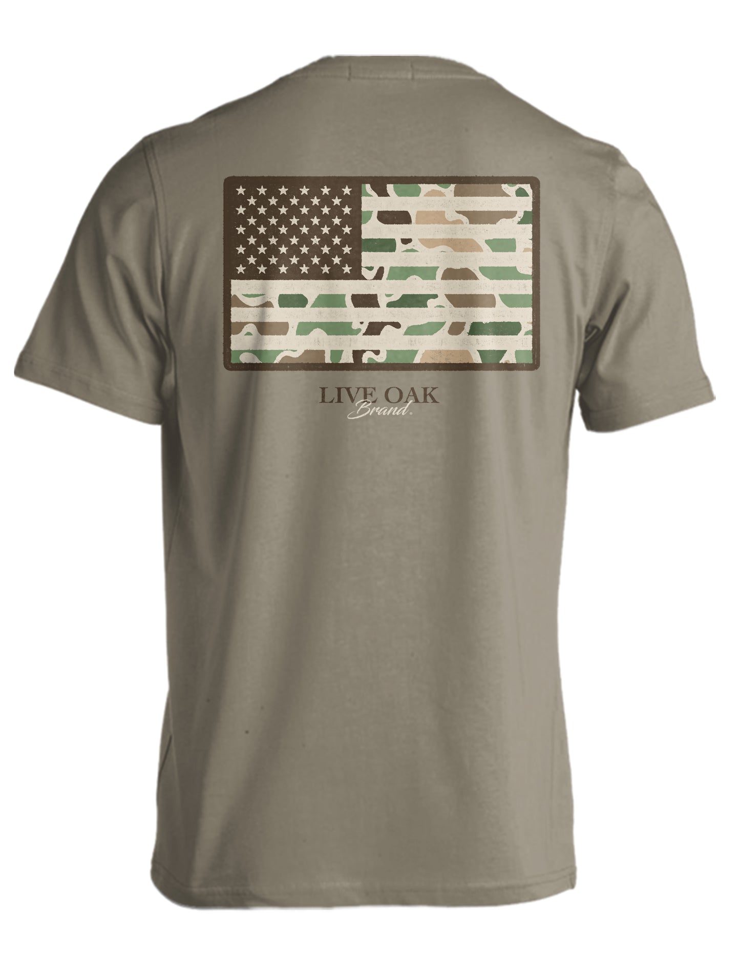 Live Oak Brand Camo State Flags, USA S/S TEE Shirt