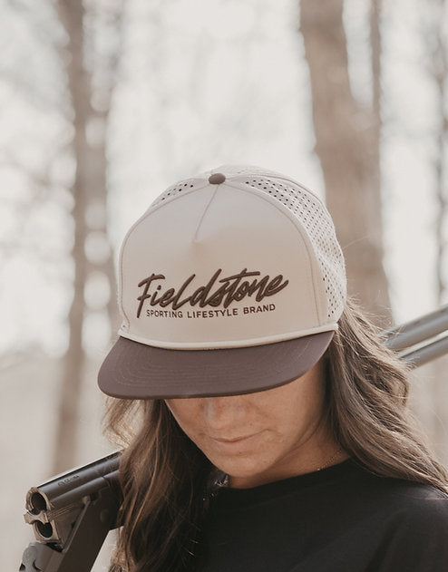Fieldstone Outdoors Script Logo Rope Snapback Hat