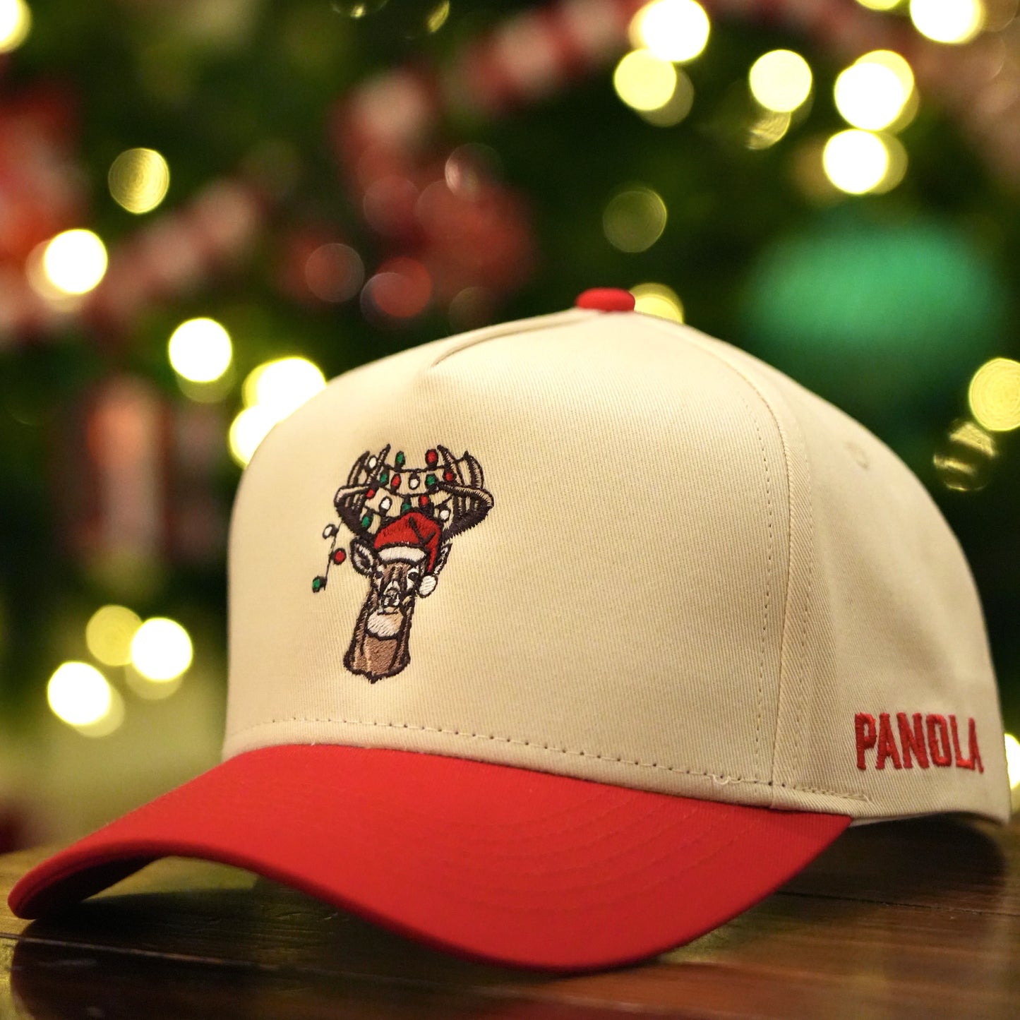 Panola Brand Christmas Buck 2 Tone Trucker Snapback Hat