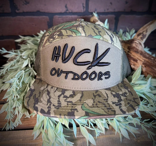 Huck Outdoors Turkey Track 7 Panel Snapback Hat