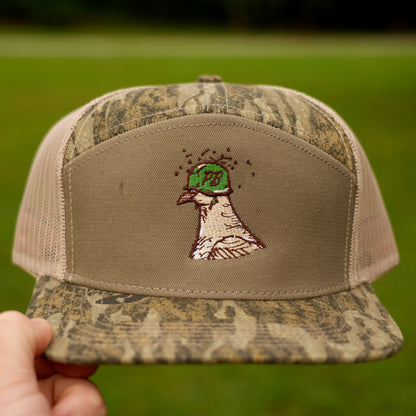 Panola Brand Soldier Dove Camo 7 Panel Snapback Hat