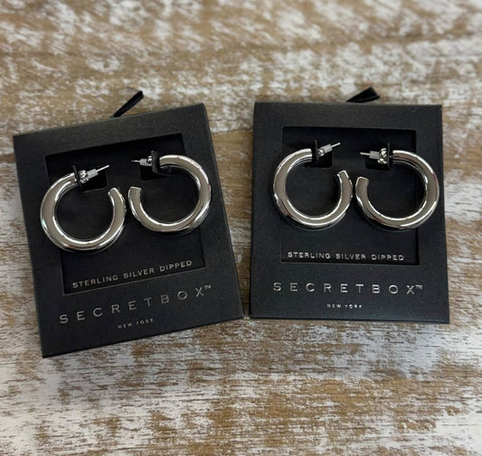 14k Dipped Chunky Hoops