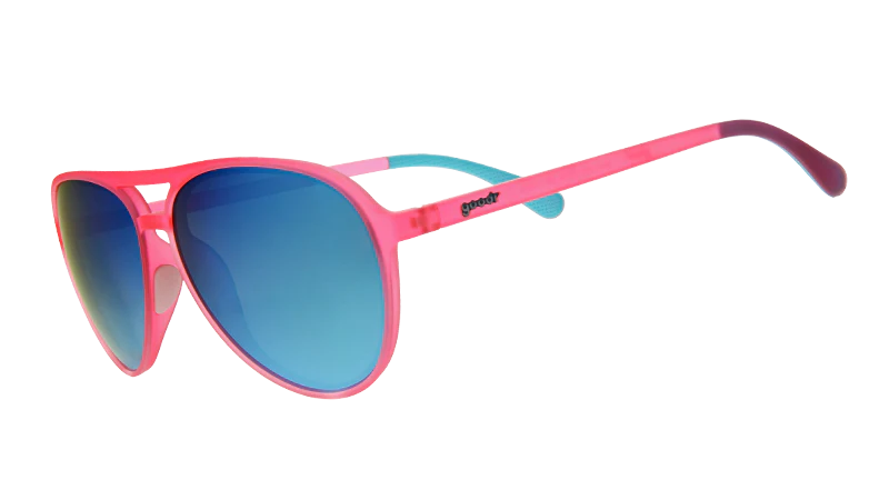 Goodr Carl is My Co-Pilot Shades-Pink and Teal