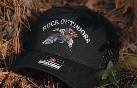 Huck Outdoors Pintail Snapback Hat - Black - 1