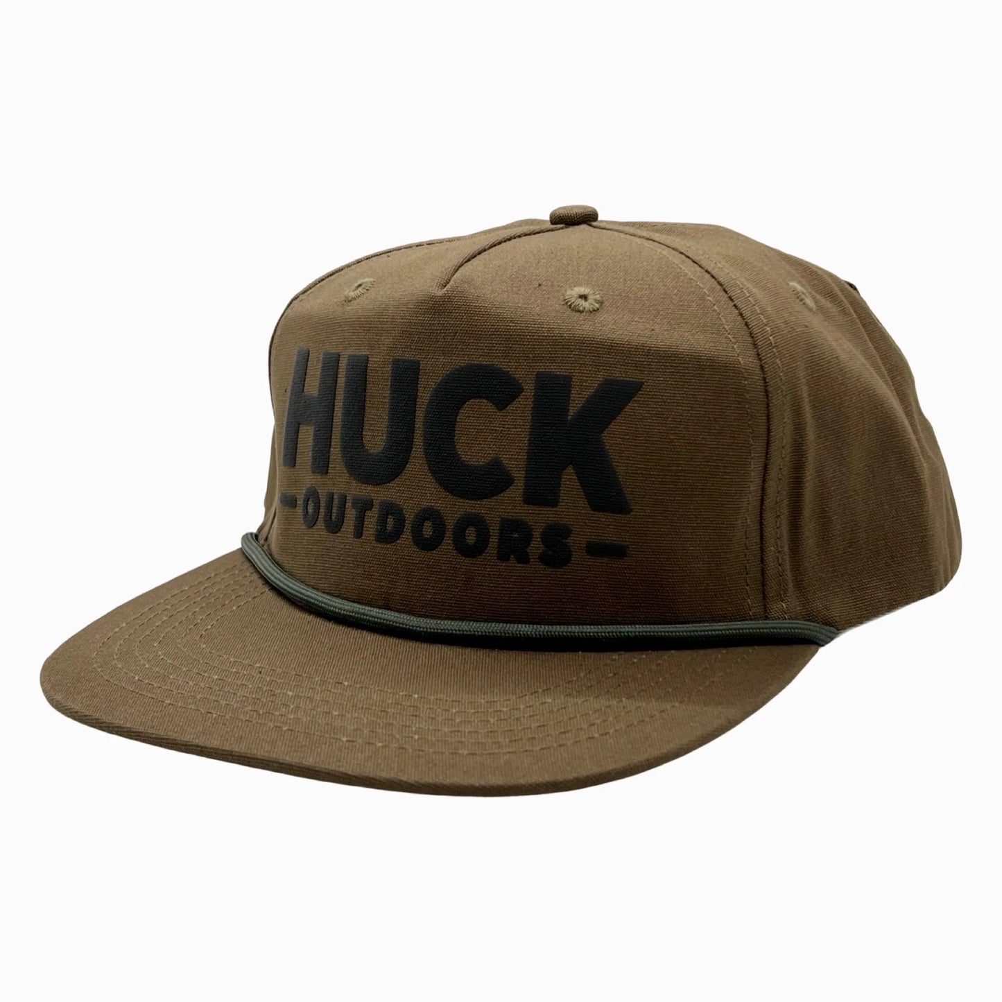Huck Outdoors Huck Logo Rope Snapback Hat