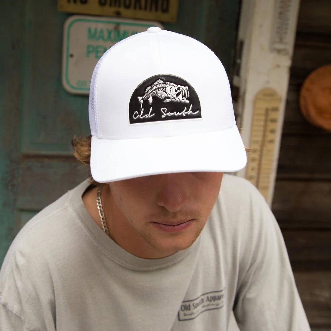 Old South Skully Patch Snapback Hat