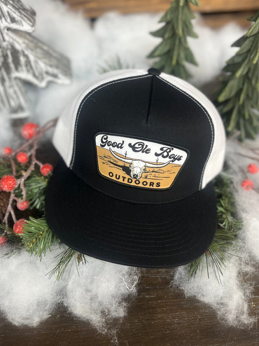 Good OLE Boy Outdoors Cattle Skull Patch Snapback Hat