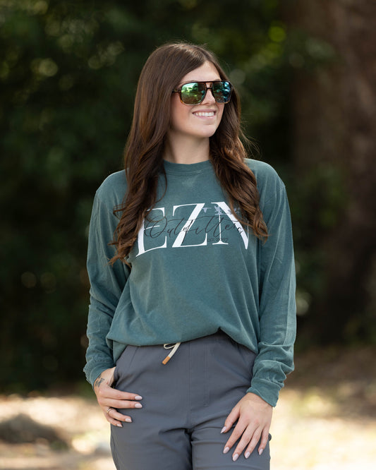 EZN Outfitters Women's Front Logo L/S TEE Shirt