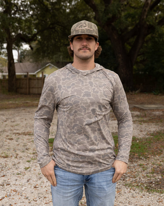 Marsh Wear Apparel Men's Buxton Hagood Hood Knitted Performance L/S Shirt