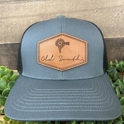 Old South Apparel Signature Leather Patch Snapback Hat