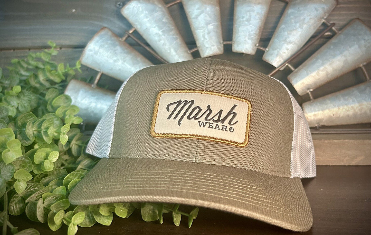 Marsh Wear Apparel Script Trucker Snapback Hat