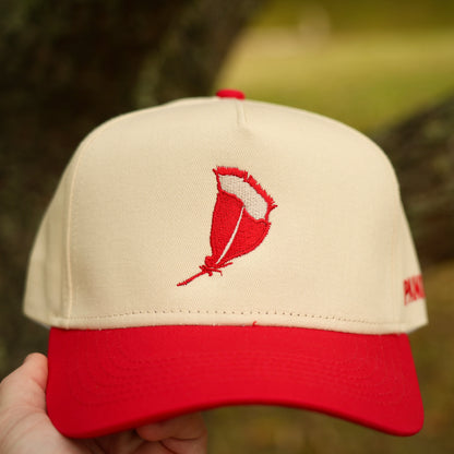 Panola Brand Feather 2 Tone Trucker Snapback Hat