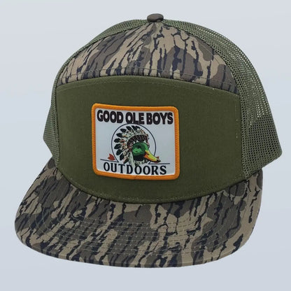Good Ole Boy Outdoors Redman Patch 7 Panel Snapback Hat