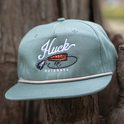 Huck Outdoors Popn' Bait Rope Snapback Hat