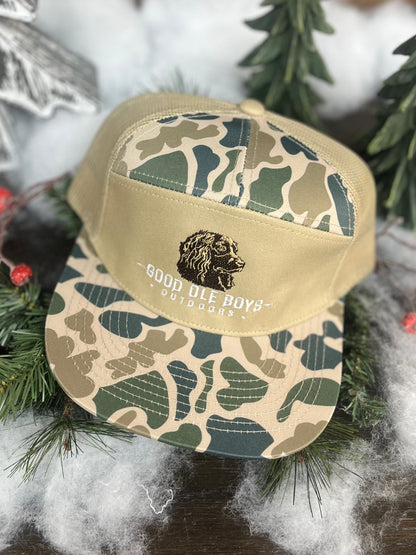 Good OLE Boy Outdoors Boykin Embroidered 7 Panel Snapback Hat