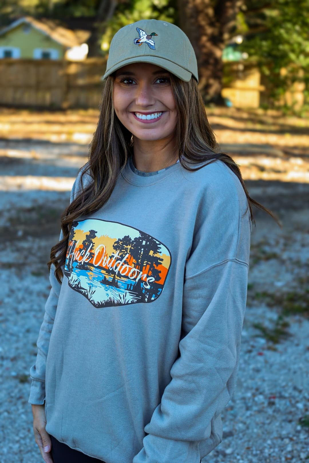 Huck Outdoors Flying Mallard Unstructured Ball Cap