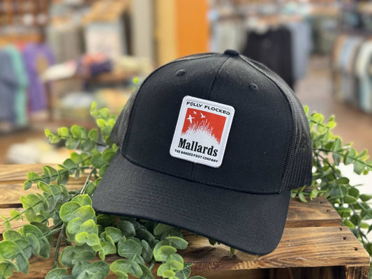 Fully Flocked Mallards Marlboro Woven Logo Patch Snapback Hat