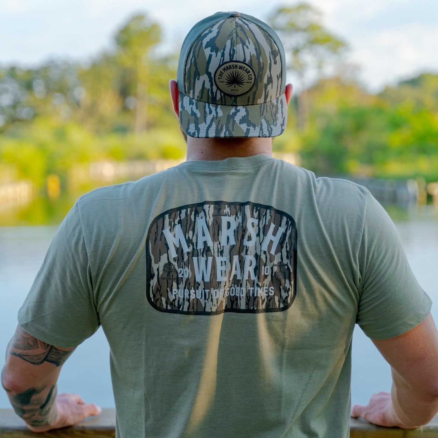Marsh Wear Apparel Men's Alton Camo Mossy Oak S/S TEE Shirt