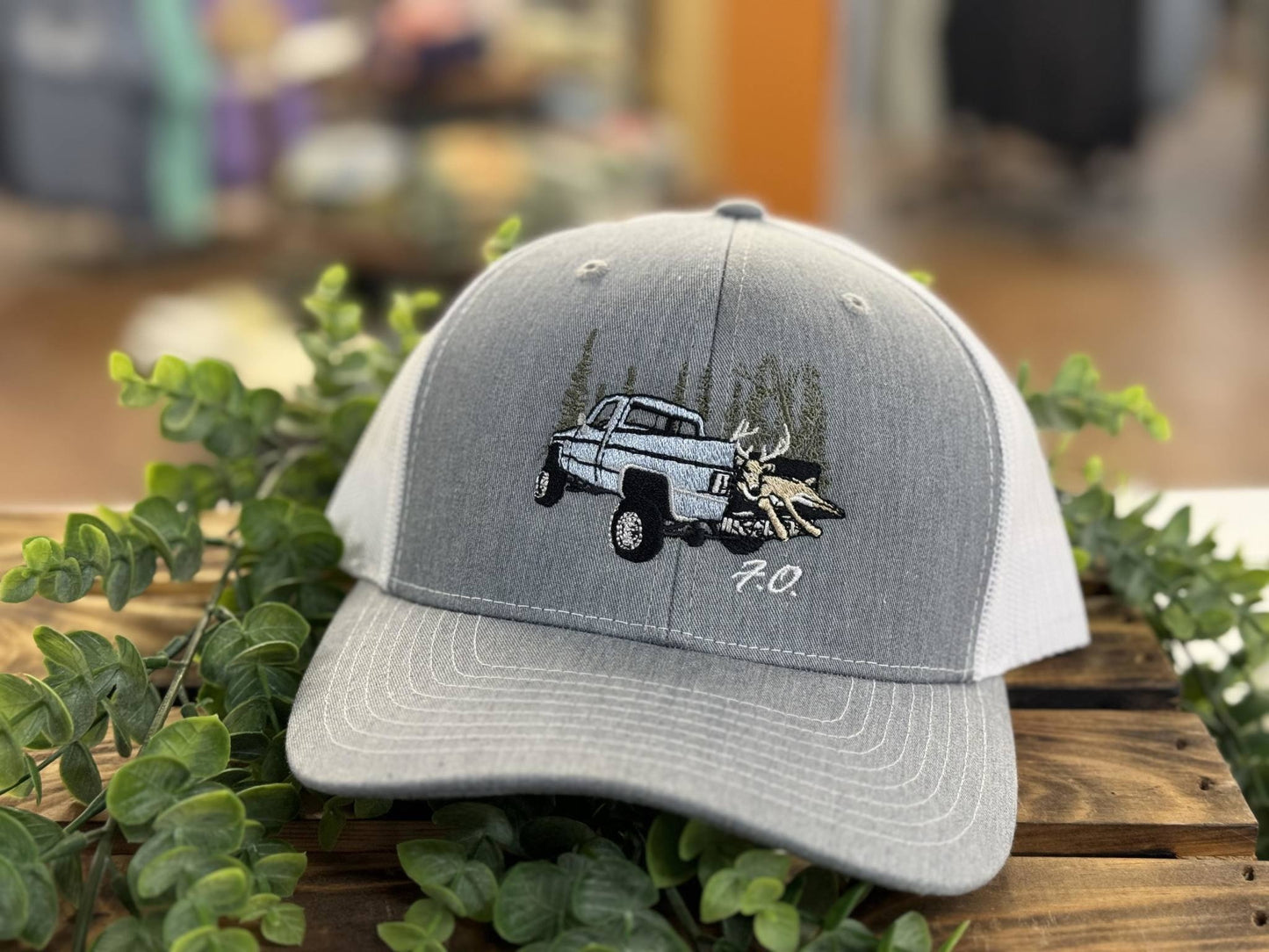 Freak Outdoors Buck In a Truck Embroidered Snapback Hat
