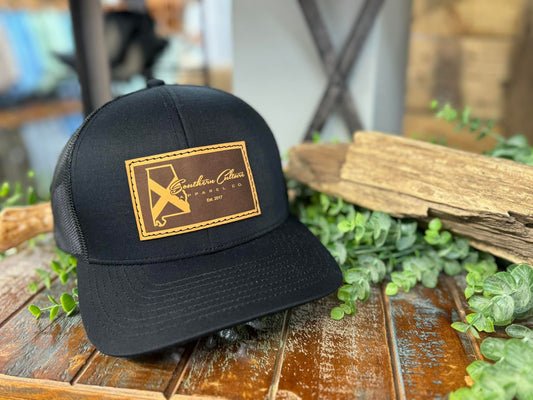 Southern Culture State Tradition Dark Leather Patch Snapback Hat