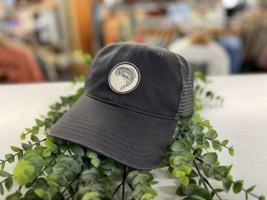 Coosa Cotton Bass Patch Unstructured Snapback Hat