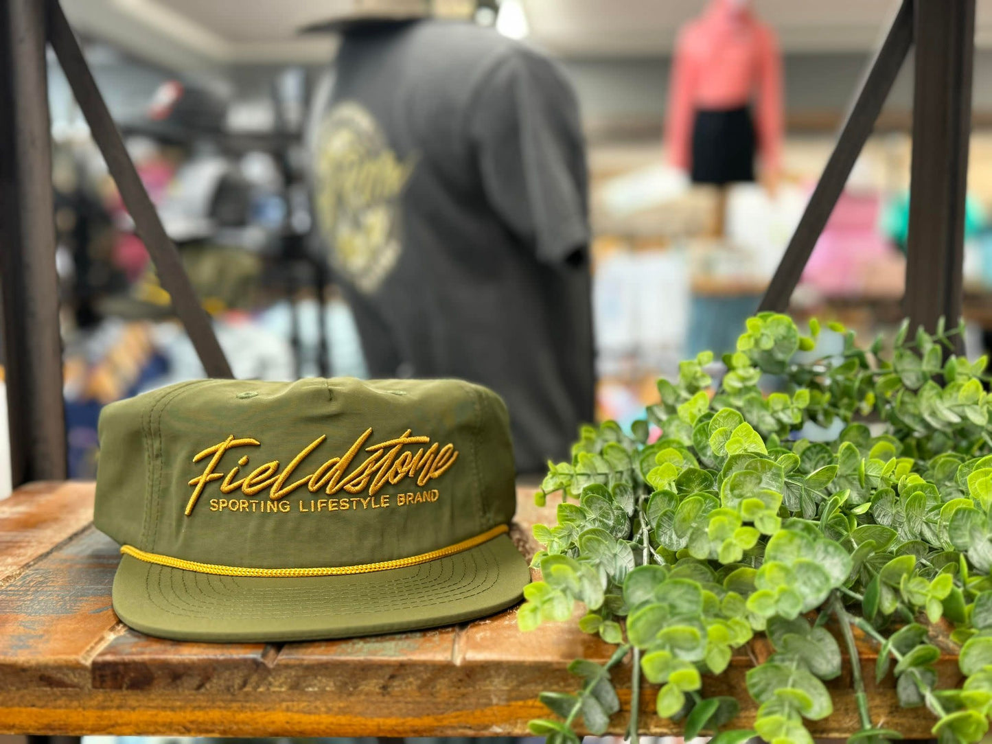 Fieldstone Outdoors Hydro 3D Puff Script Logo Rope Snapback Hat