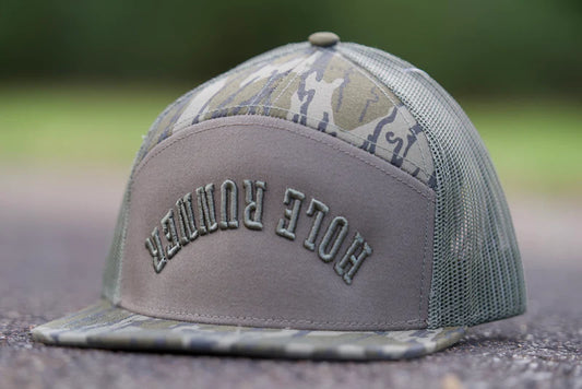 Freak Outdoors Woodsman Hole Runner Puff 7 Panel Snapback Hat