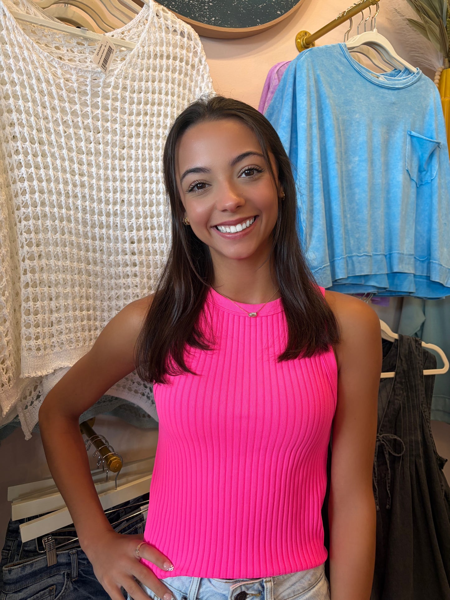 Ribbed Crop Tank