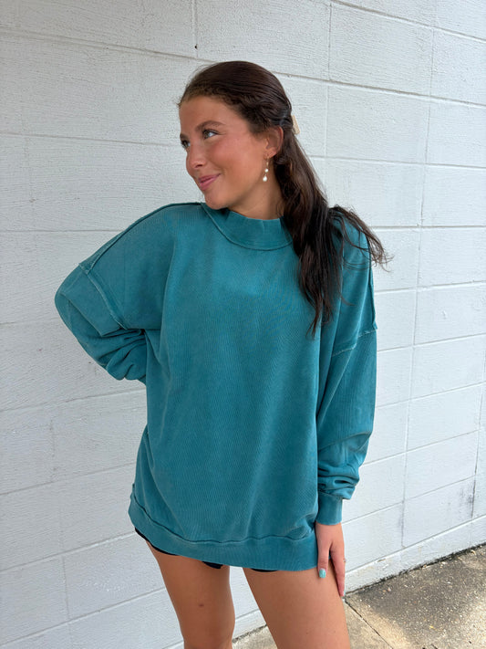 Stay Home Mock Neck