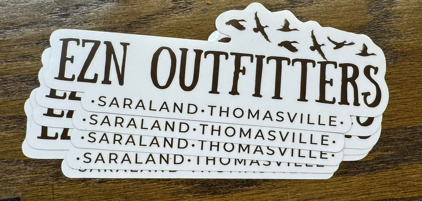 EZN Outfitters White Decal