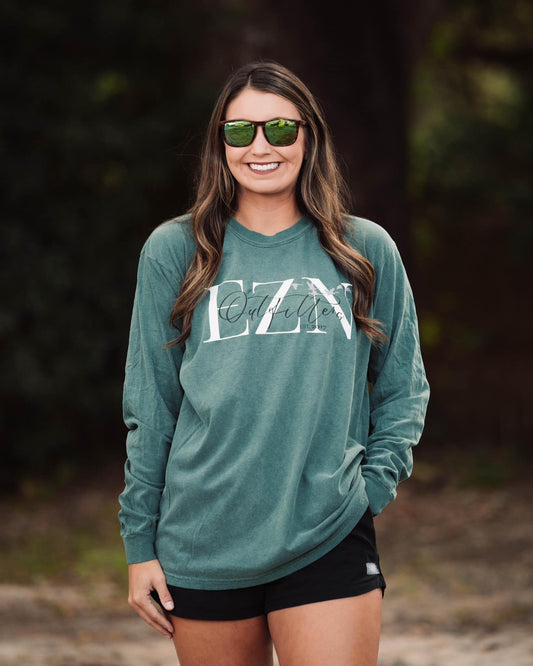 EZN Outfitters Women's Front Logo L/S TEE Shirt