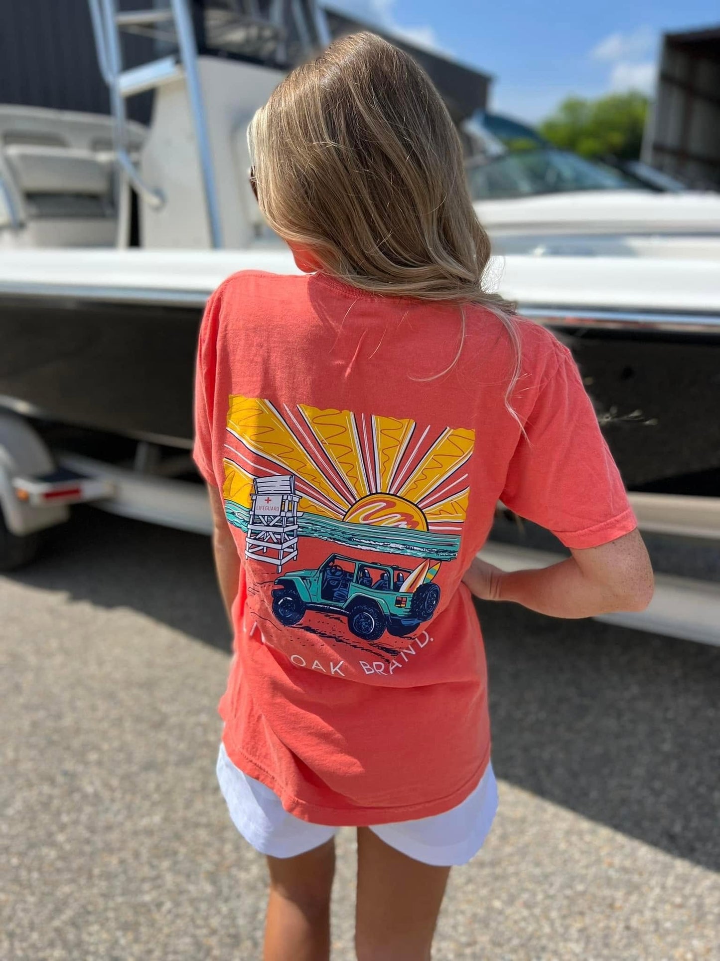 Live Oak Brand Women's 4X4 Sunset S/S TEE Shirt