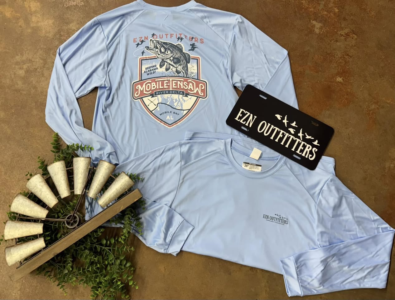 EZN Outfitters Mobile Tensaw River Delta L/S Performance Shirt