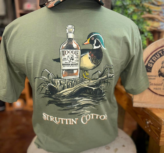 Struttin' Cotton Wood Duck Whiskey S/S TEE Shirt
