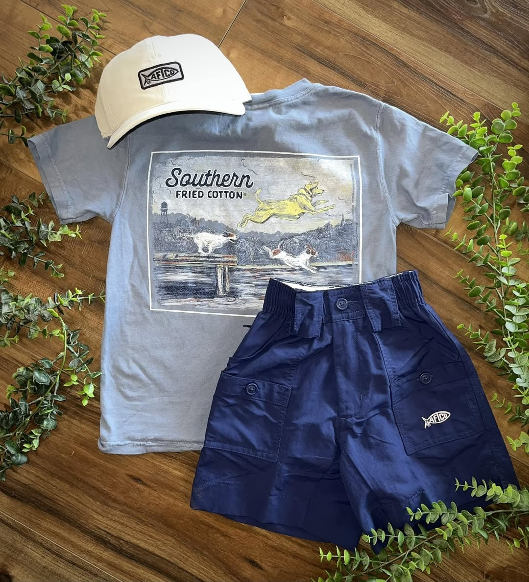 Southern Fried Cotton Youth Boys Make a Splash S/S TEE Shirt