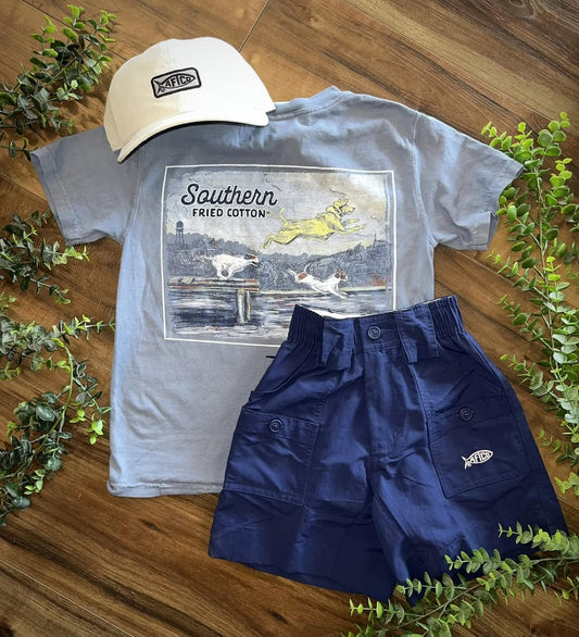 Southern Fried Cotton Youth Boys Make a Splash S/S TEE Shirt